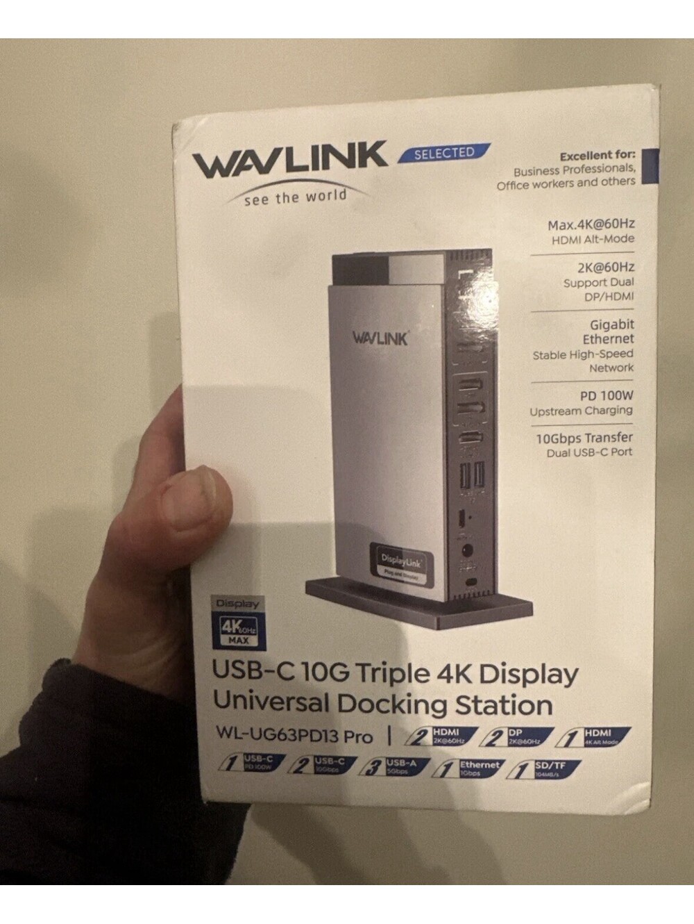Wavlink Triple 4K Docking Station MacBook M1 M2 M3 M4 Hub Dock WL-UG69PD13